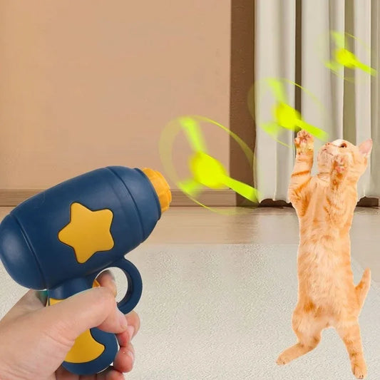 Interactive Flynig Discs Training Launcher Cat Toy