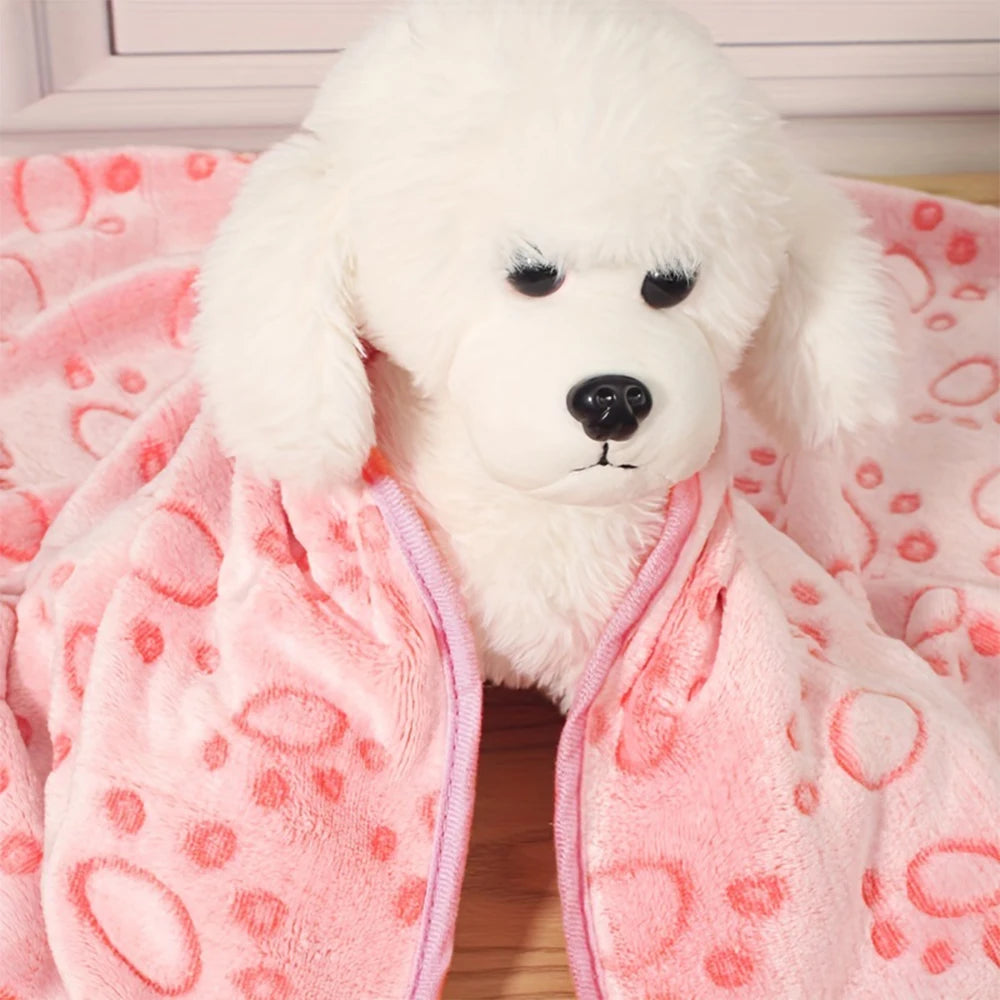 Pink Comfy Paw Blanket