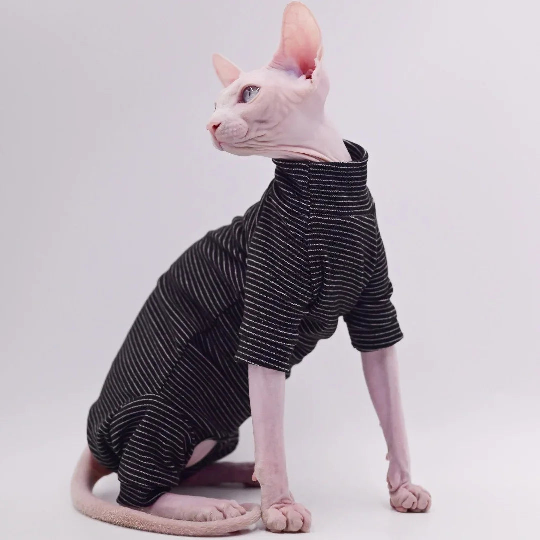 Cozy Four-Legged Cat Jacket for Hairless Breeds Cat