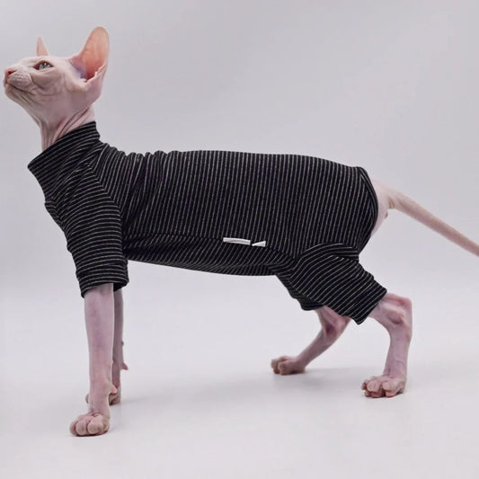 Cozy Four-Legged Cat Jacket for Hairless Breeds Cat